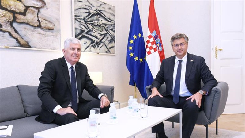 Plenković i dr. Dragan Čović: Zaštita prava Hrvata u BiH i postizanje legitimne zastupljenosti zajednički prioritet